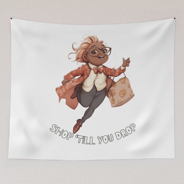 Item preview, Shop 'Til You Drop. Retail Therapy design. Text Version. designed and sold by Shoot-The-Moon.