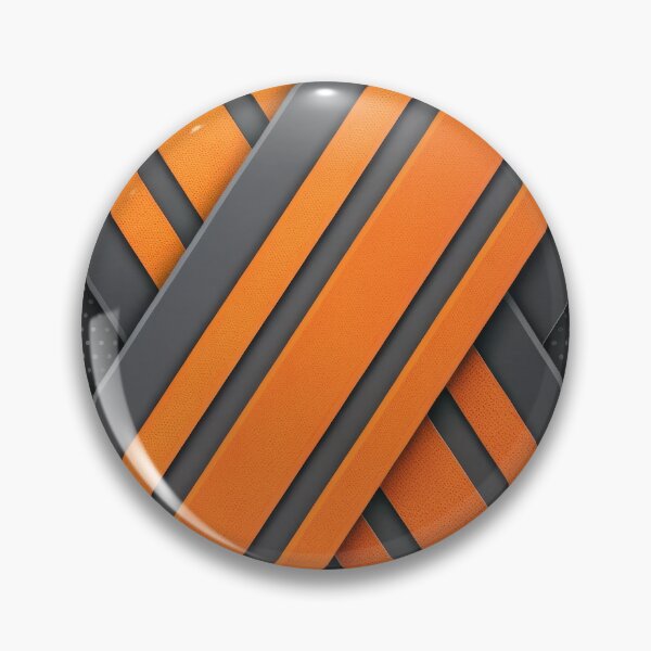 Item preview, Abstract Geometric Background: Intersecting Orange and Gray Stripes on Perforated Metal Texture. designed and sold by RGShirtWorks.