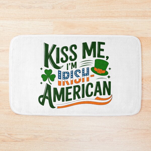 Item preview, Kiss Me, I’m Irish-American – Funny St. Patrick’s Day design designed and sold by pod24.
