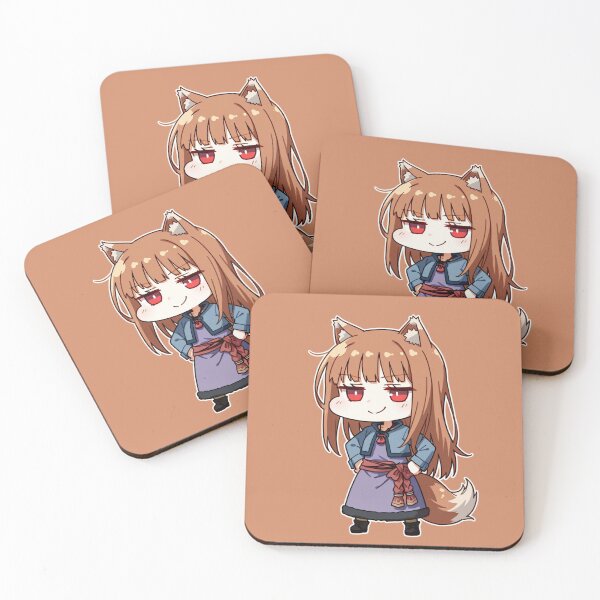 Artikelvorschau, Holo der weise Wolf Spice und Wolf Chibi entworfen und verkauft von Mistic-Fox.