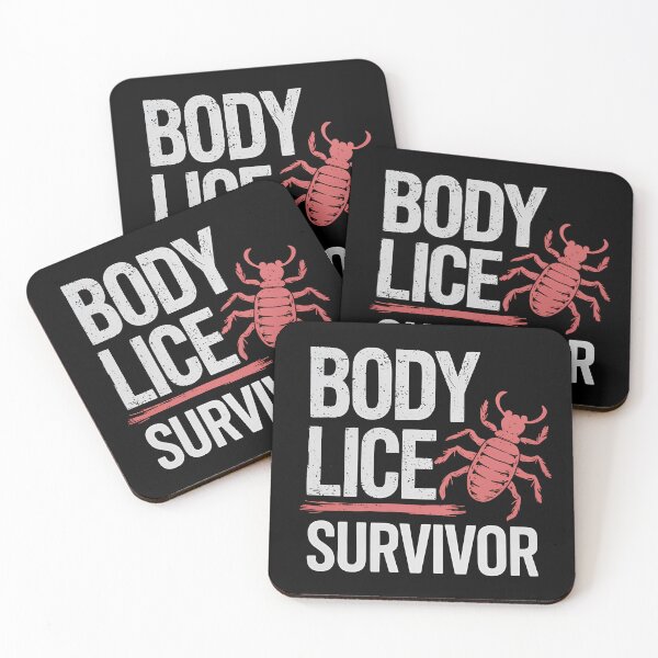 Item preview, Body Lice Survivor -  This gift is perfect for people with a dark sense of humor, survivalists, medical professionals, military personnel, and anyone who enjoys absurd and unconventional jokes. designed and sold by ZyziowskyArt.