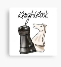 KnightRook Cartoon Design Metal Print