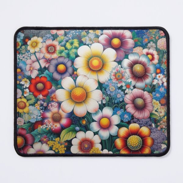 Item preview, Flowers, botanical, spring, floral pattern, cottagecore, japanese pop art designed and sold by Sugar Wisdom .