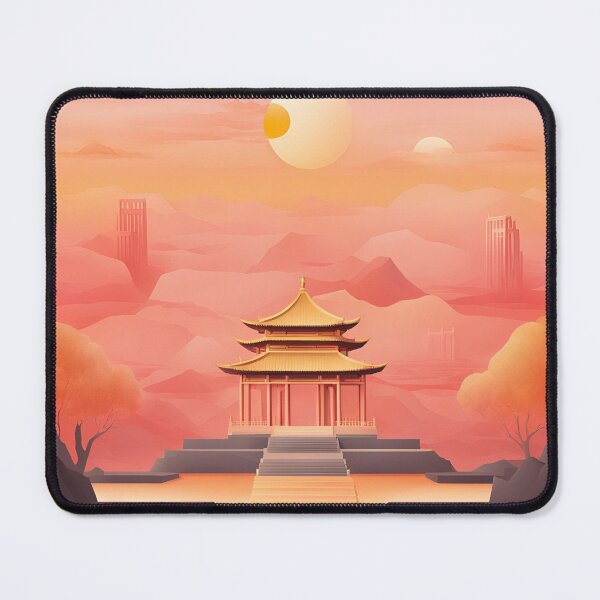 Item preview, Monument in the Glow AI art designed and sold by Famedtrend.