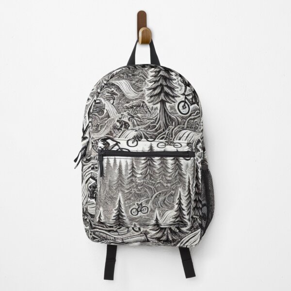 Item preview, Black and White MTB Design Pattern – Bold & Dynamic designed and sold by GrizzlyCollective.