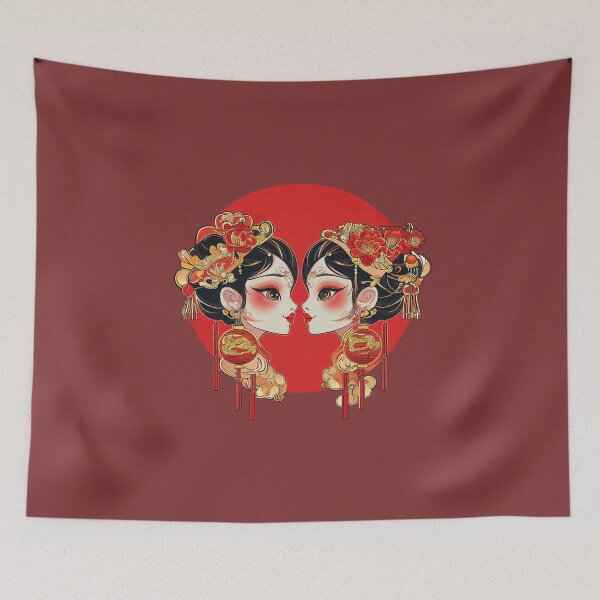 Item preview, Chinese New Year, Lunar New Year, Year of the Dragon, Chinese Festival, Traditional Chinese Clothing designed and sold by StickifyArt.