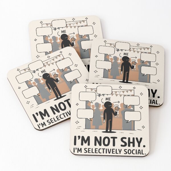 Item preview, Selectively Social Humor Artwork designed and sold by Hooodify.