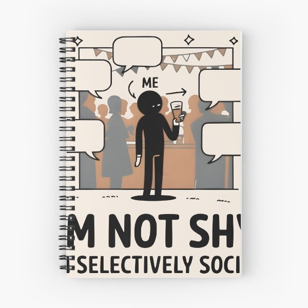 Item preview, Selectively Social Humor Artwork designed and sold by Hooodify.