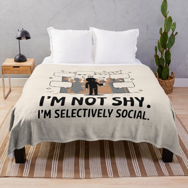 Item preview, Selectively Social Humor Artwork designed and sold by Hooodify.
