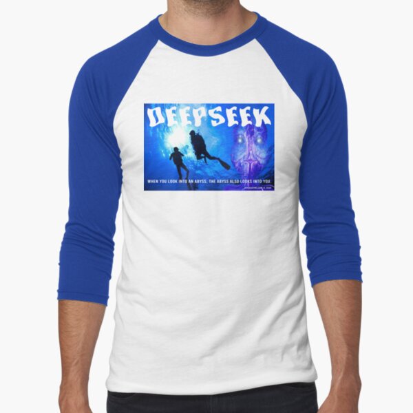 DeepSeek Baseball ¾ Sleeve T-Shirt
