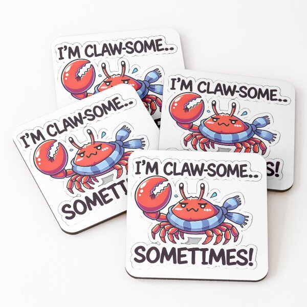 Item preview, Funny Crab with Claw-some Attitude designed and sold by Zatch-Bell.