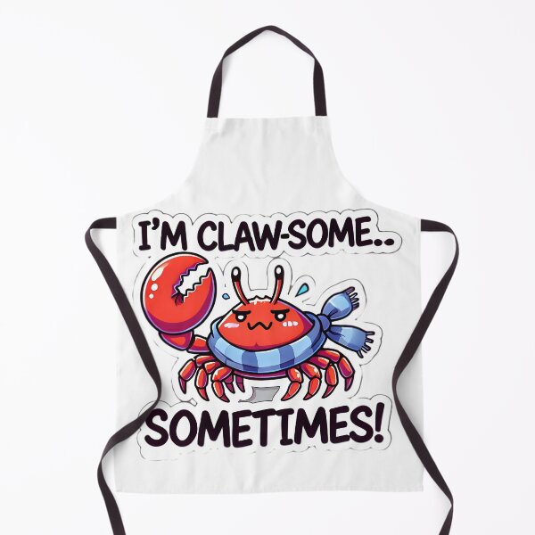 Item preview, Funny Crab with Claw-some Attitude designed and sold by Zatch-Bell.