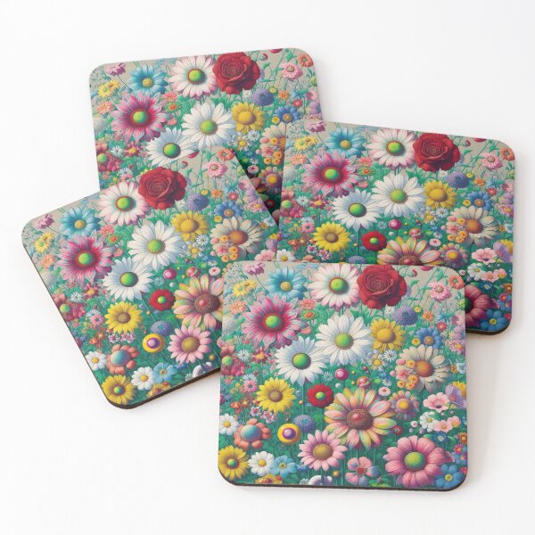 Item preview, Flowers, botanical, spring, floral pattern, cottagecore, japanese pop art designed and sold by Sugar Wisdom .