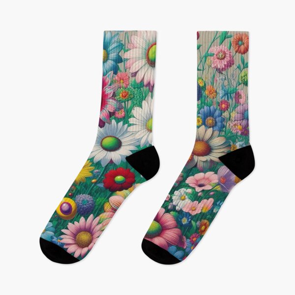 Item preview, Flowers, botanical, spring, floral pattern, cottagecore, japanese pop art designed and sold by Sugar Wisdom .