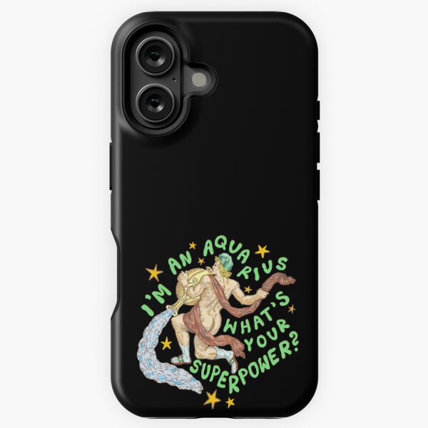 Vista previa del artículo con la obra «Soy Acuario ¿cuál es tu superpoder?», diseñado y vendido por TheDumplings.