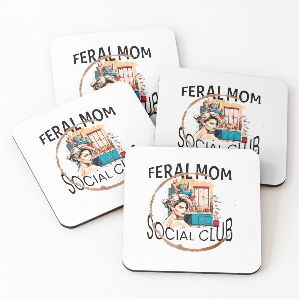 Item preview, Feral Moms Social Club, Feral Wife, funny gifts for Independent Women designed and sold by Printek.