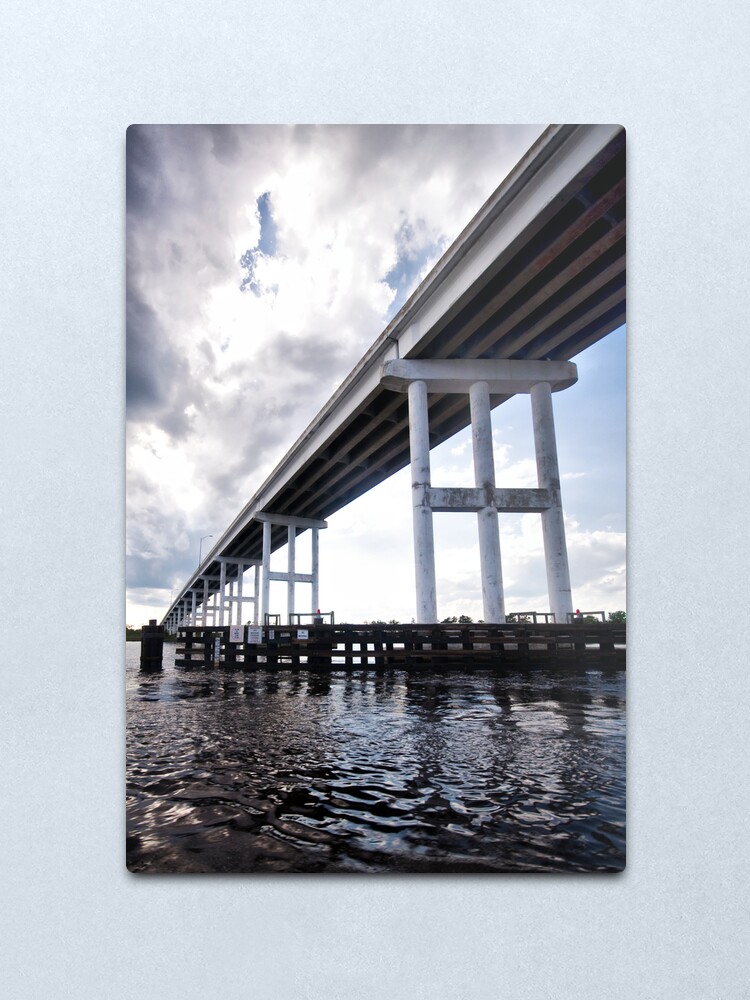 Alternate view of Under the Bridge Metal Print