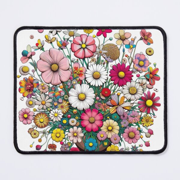 Item preview, Flowers, botanical, spring, floral pattern, cottagecore, japanese pop art designed and sold by Sugar Wisdom .