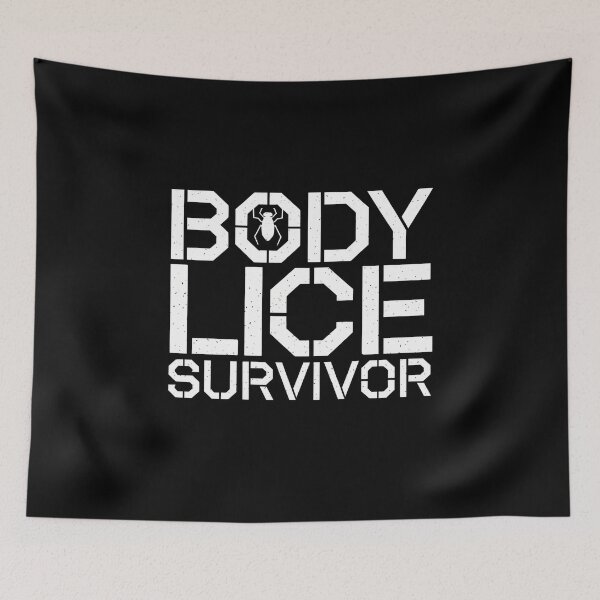 Item preview, Body Lice Survivor -  This gift is perfect for people with a dark sense of humor, survivalists, medical professionals, military personnel, and anyone who enjoys absurd and unconventional jokes. designed and sold by ZyziowskyArt.