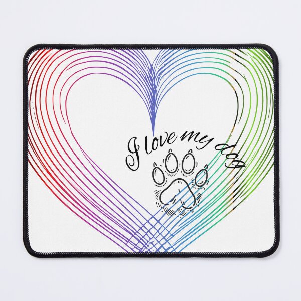 Item preview, I Love My Dog designed and sold by StormandStar.