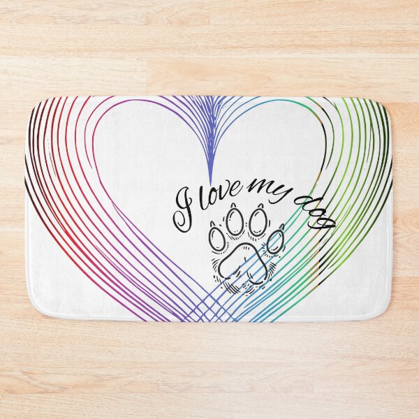Item preview, I Love My Dog designed and sold by StormandStar.