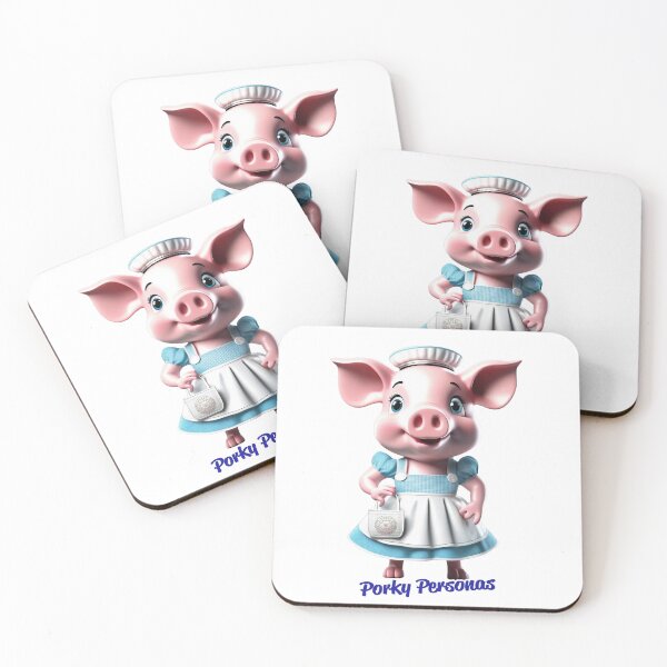Item preview, Porky Personas Funny Pig Characters designed and sold by Drone-tees.