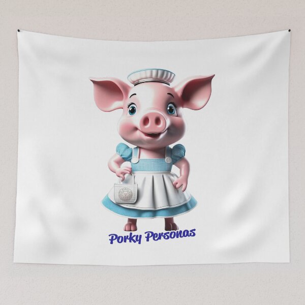 Item preview, Porky Personas Funny Pig Characters designed and sold by Drone-tees.