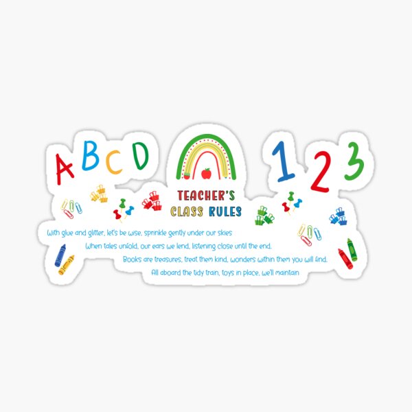 Item preview, Fun & Friendly Classroom Rules designed and sold by Printinpink.