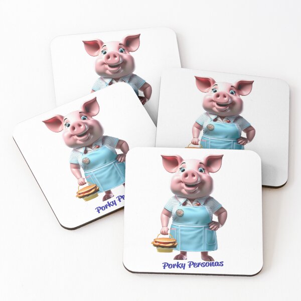 Item preview, Porky Personas Funny Pig Characters designed and sold by Drone-tees.
