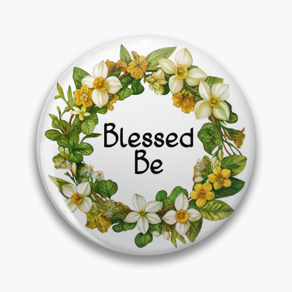 Item preview, Blessed Be Imbolc Wreath Goddess Brigid Pagan Sabbat designed and sold by Karen MacKellar Designs.