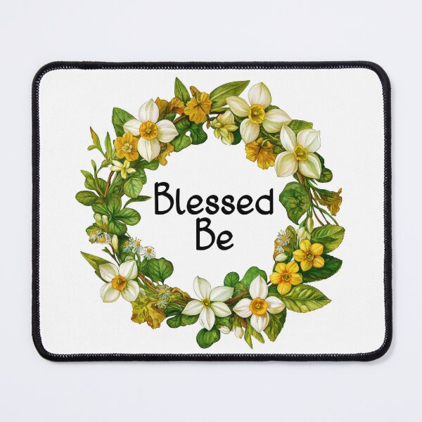 Item preview, Blessed Be Imbolc Wreath Goddess Brigid Pagan Sabbat designed and sold by Karen MacKellar Designs.