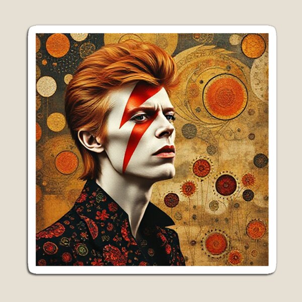Artikelvorschau, David Bowie nach Klimt entworfen und verkauft von Terry Collett.
