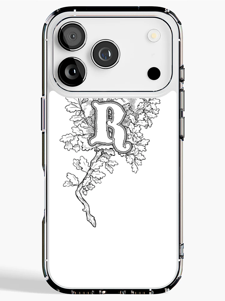 Thumbnail 1 of 5, iPhone Case, Oaken R Dropped Cap designed and sold by Rymdunge Art.