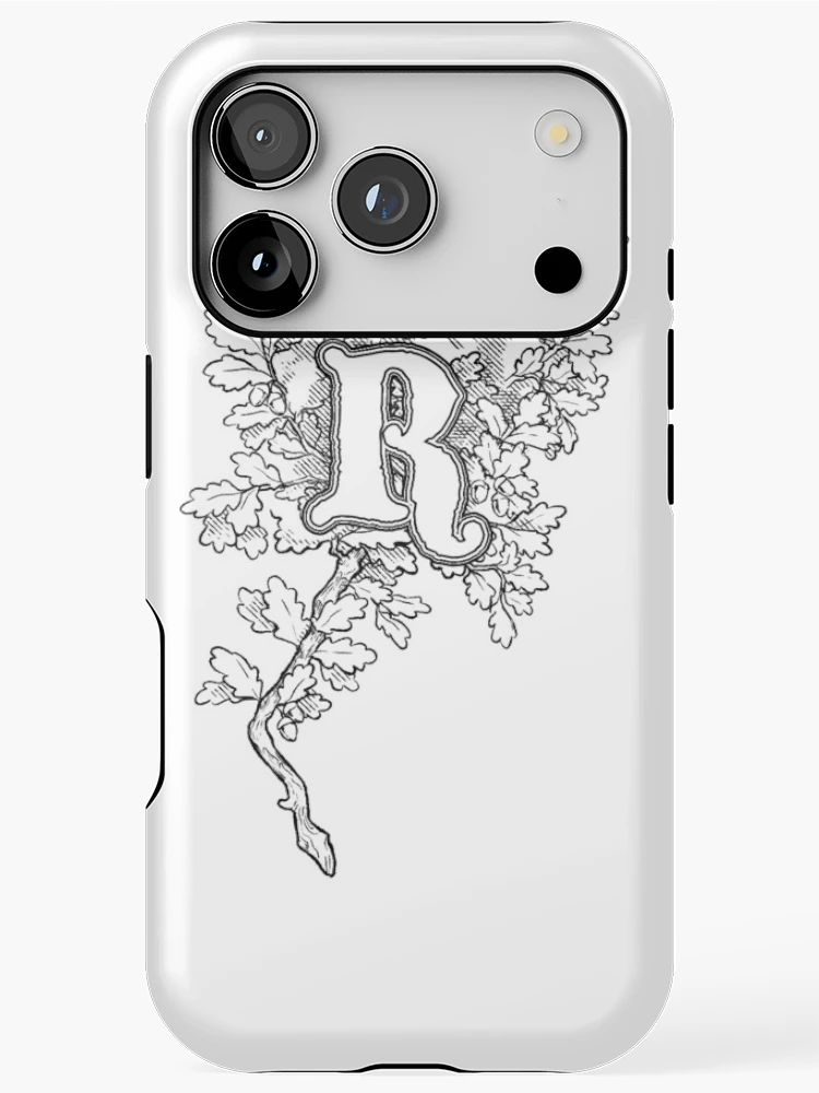 Thumbnail 1 of 4, iPhone Case, Oaken R Dropped Cap designed and sold by Rymdunge Art.