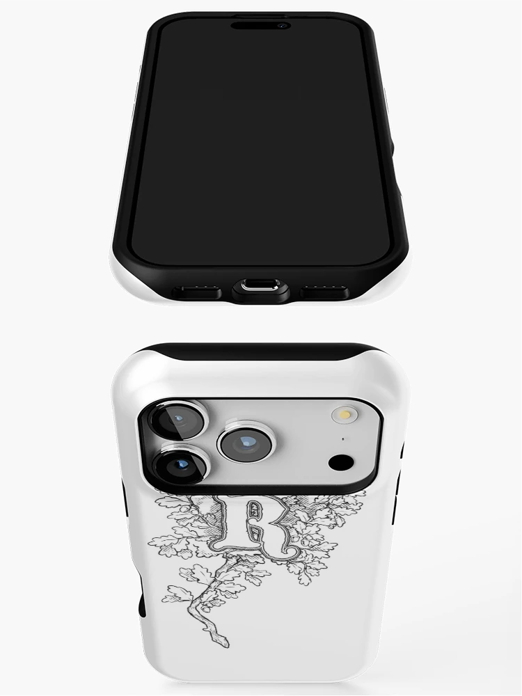 Thumbnail 3 of 4, iPhone Case, Oaken R Dropped Cap designed and sold by Rymdunge Art.