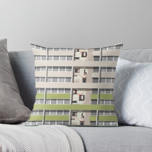 Leytonstone Towers Throw Pillow