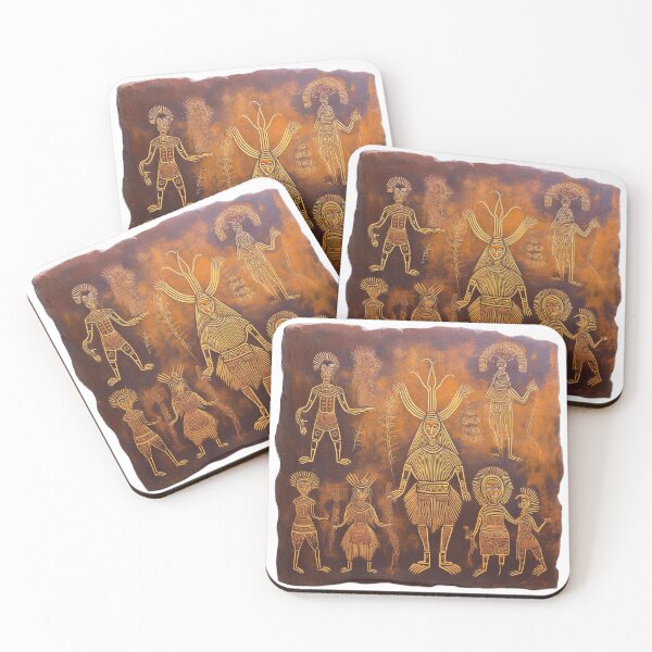 Item preview, Shamanic art cave paintings designed and sold by Goddess Channel.