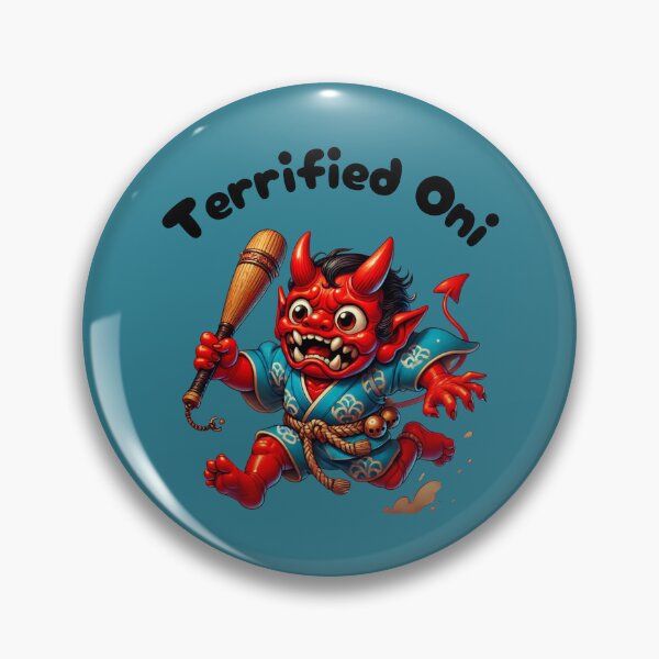 Item preview, Terrified Red Oni designed and sold by BobArtGallery.