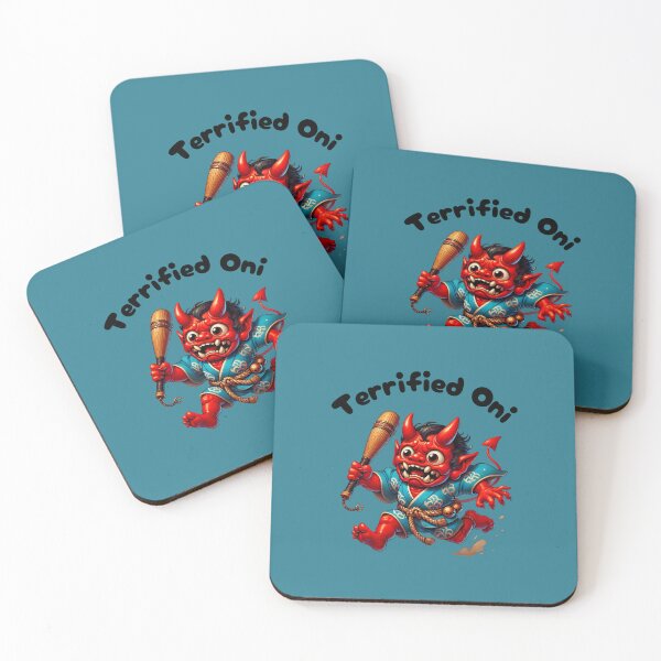 Item preview, Terrified Red Oni designed and sold by BobArtGallery.