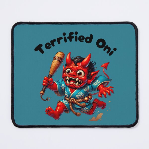 Item preview, Terrified Red Oni designed and sold by BobArtGallery.