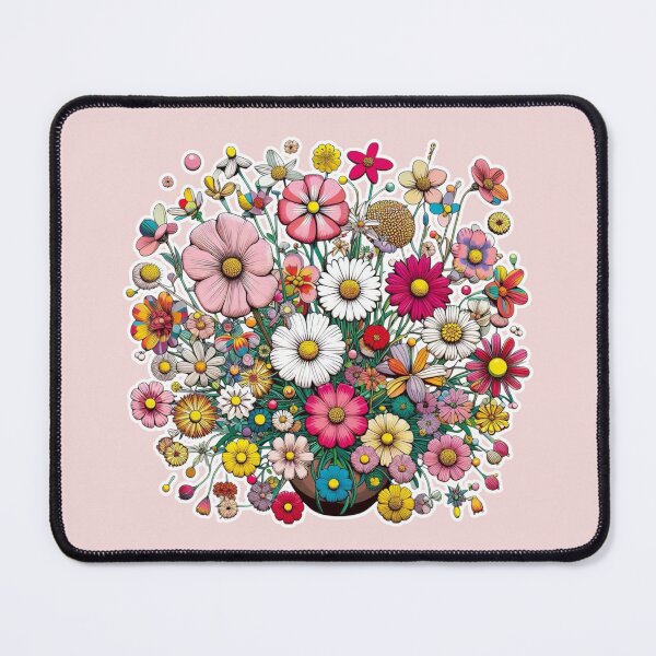 Item preview, Flowers, botanical, spring, floral pattern, cottagecore, japanese pop art designed and sold by Sugar Wisdom .