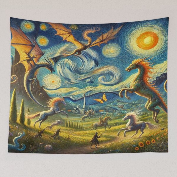Item preview, Magical creatures in a fantastic landscape designed and sold by FotoworldEdel.