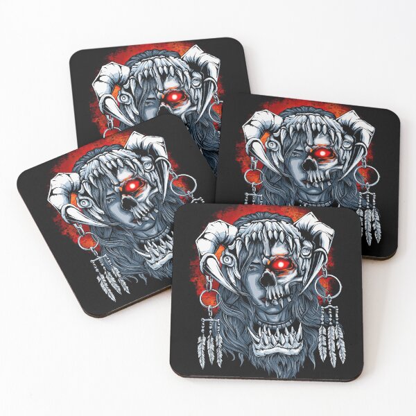 Item preview, Red eye skull girl designed and sold by gibimag.