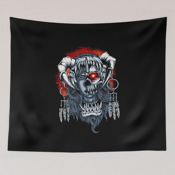 Item preview, Red eye skull girl designed and sold by gibimag.