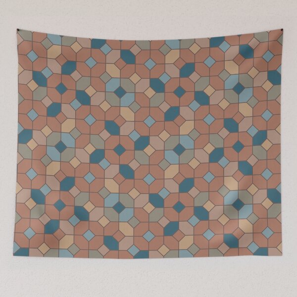 Item preview, Simple Geometric moroccan tile style shapes multicolored  designed and sold by Designsbyluzia.