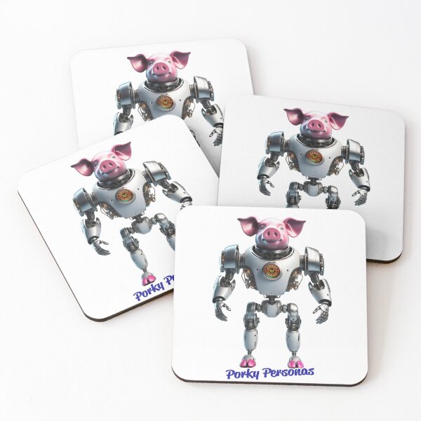 Item preview, Porky Personas Funny Pig Characters designed and sold by Drone-tees.