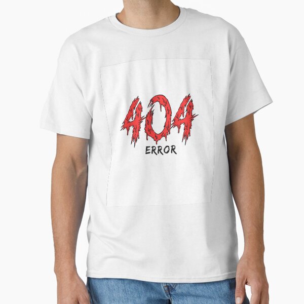 Vista previa del artículo con la obra «ERROR 404», diseñado y vendido por NiuniekShirts.