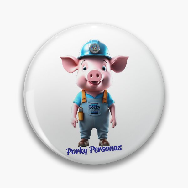 Item preview, Porky Personas Funny Pig Characters designed and sold by Drone-tees.