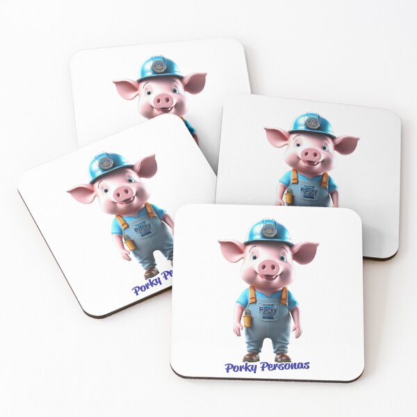 Artikelvorschau, Porky Personas Lustige Schweinefiguren entworfen und verkauft von Drone-tees.