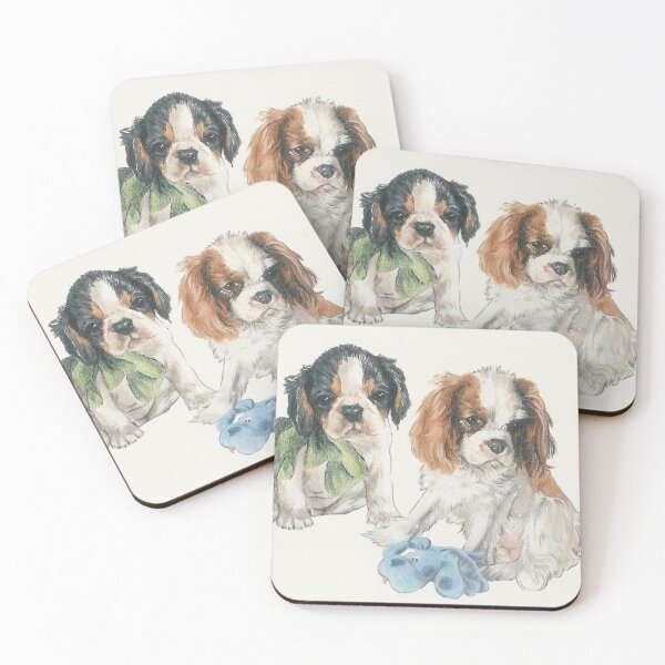 Item preview, Cavalier King Charles Spaniel Puppies designed and sold by BarbBarcikKeith.